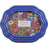 Horizontal Oval Wave Ceramic Frame 5X7, Blue - Accents - 1 - thumbnail