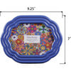 Horizontal Oval Wave Ceramic Frame 5X7, Blue - Accents - 2