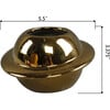 7-Inch D Planet Ceramic Planter 7X7X4.25, Metallic Gold - Accents - 2