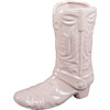 H 8.5-Inch Ceramic Cow Girl Boot Vase, Pink - Accents - 1 - thumbnail