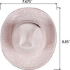 8.85-Inch Pink Ceramic Cow Girl Hat Vase, Pink - Accents - 2