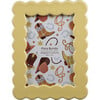 5X7 Scallop Edge Ceramic Frame, Yellow - Accents - 1 - thumbnail