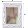 5X7 A Curve Line Ceramic Table Top Mirror, Lilac - Accents - 2