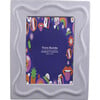 5X7 A Curve Line Ceramic Frame, Purple - Accents - 1 - thumbnail