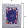 5X7 A Curve Line Ceramic Frame, Purple - Accents - 2