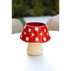 D 7-Inch Ceramic Mushroom Pot, Red - Accents - 3