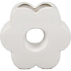 H 7-Inch Ceramic Flower Vase, Ivory - Accents - 3