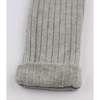 Wide Rib Fuzzy Sweater Knit Patch Pant, Heather Gray - Pants - 3