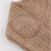 Wide Rib Fuzzy Sweater Knit Elbow Patch Henley, Mushroom Heather - T-Shirts - 2