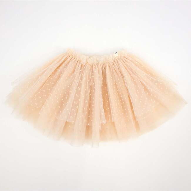 Velvet Mini Dot 4 Layer Tutu, Vintage Snow