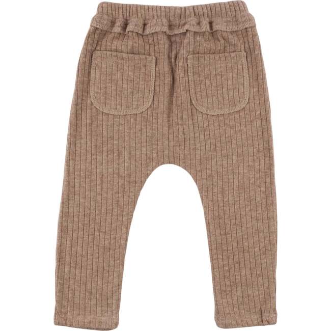 Wide Rib Fuzzy Sweater Knit Brooklyn Jogger, Mushroom Heather - Sweatpants - 2