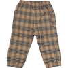 Scottish Plaid Side Pocket Pants, Camel - Pants - 2