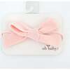 Scandi Tie Bow Nylon Headband, Baby Pink - Headbands - 1 - thumbnail