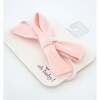 Scandi Tie Bow Nylon Headband, Baby Pink - Headbands - 2