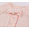 Scandi Bow Cardigan, Baby Pink - Cardigans - 3