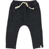 Mini Stripe Brooklyn Jogger, Charcoal - Sweatpants - 1 - thumbnail