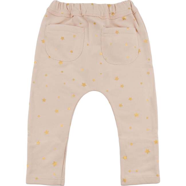 Mini Stars Gold Foil Brooklyn Jogger, Pale Pink - Sweatpants - 2