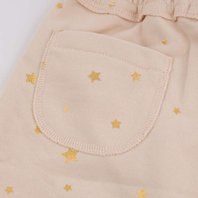 Mini Stars Gold Foil Brooklyn Jogger, Pale Pink - Sweatpants - 3