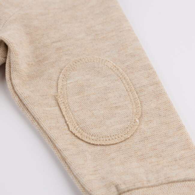 Mini Honeycomb Elbow Patch Boxy, Sand - Sweatshirts - 3