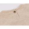 Mini Honeycomb Elbow Patch Boxy, Sand - Sweatshirts - 4