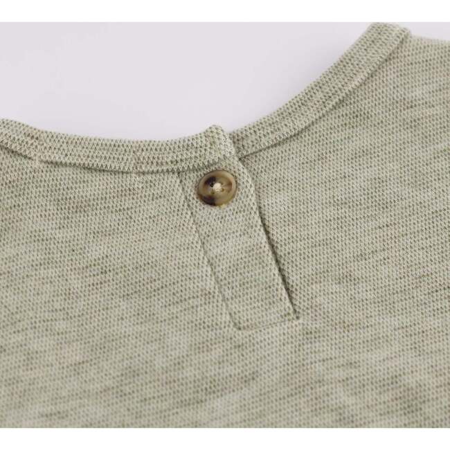 Mini Honeycomb Elbow Patch Boxy, Spruce - Sweatshirts - 4