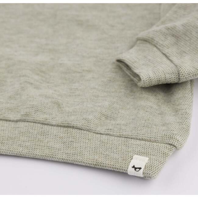 Mini Honeycomb Elbow Patch Boxy, Spruce - Sweatshirts - 5