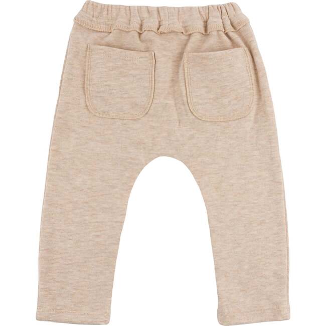 Mini Honeycomb Brooklyn Jogger, Sand - Sweatpants - 2