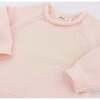 Cream Heart Crew Neck Sweater, Baby Pink - Sweaters - 3