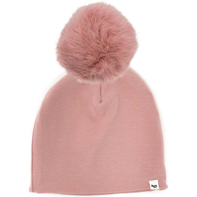 Blush Fur Pom Hat, Blush