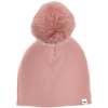 Blush Fur Pom Hat, Blush - Hats - 1 - thumbnail