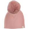 Blush Fur Pom Hat, Blush - Hats - 2