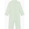 Seersucker Sun Safe Suit, Green - Rash Guards - 6