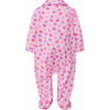 Babys Scatter Heart Print Peter Pan Collar Footed Onesie, Purple - Footie Pajamas - 2