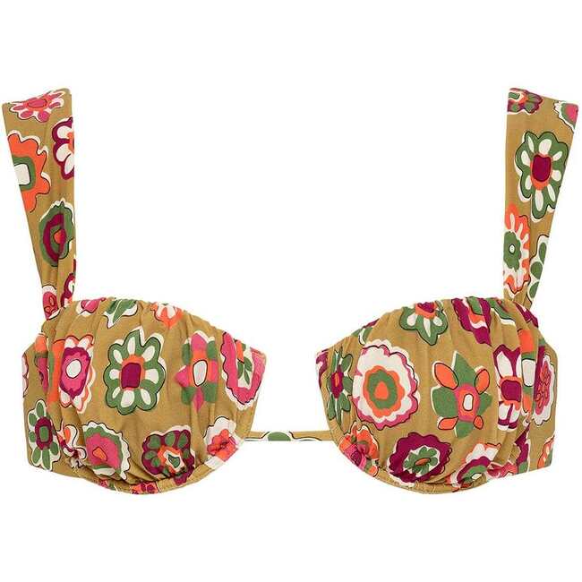 Petal (Wide Straps) Bikini Top, Mazzy Floral