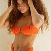 Petal (Wide Straps) Bikini Top, Tangerine - Two Pieces - 4