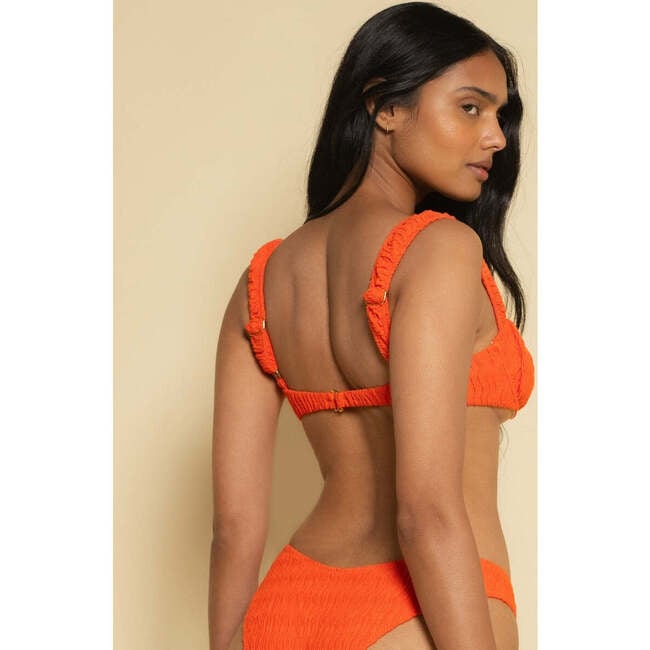 Petal (Wide Straps) Bikini Top, Tangerine - Two Pieces - 6