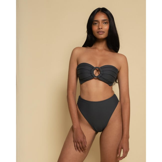 Paula Bikini Bottom, Charcoal - Two Pieces - 2