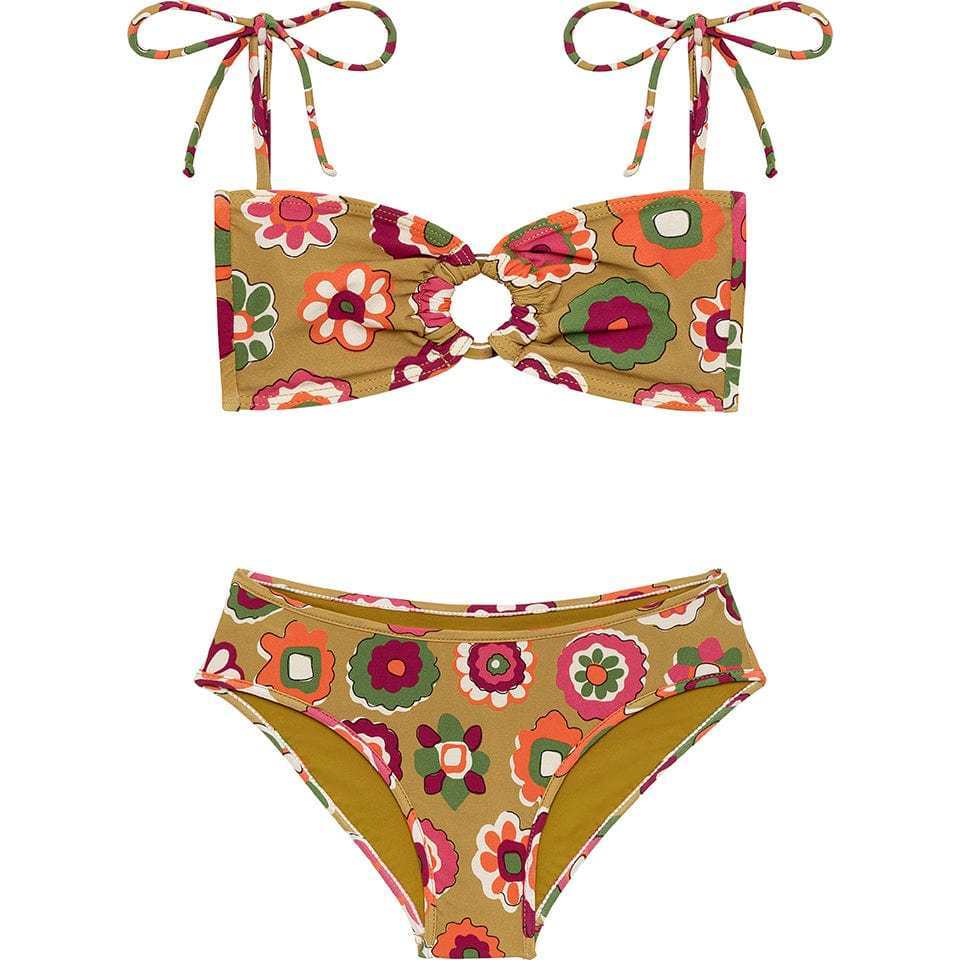 Mini Tori Bandeau x Lulu Bikini Set, Mazzy Floral - Two Pieces - 1