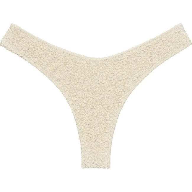 Lulu (Zig-Zag Stitch) Bikini Bottom, Oat Texture