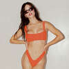 Lulu (Zig-Zag Stitch) Bikini Bottom, Tangerine - Two Pieces - 4