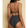 Added Coverage High Rise Bikini Bottom, Charcoal - Two Pieces - 5