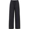 Drawstring Wide Leg Pant, Charcoal - Pants - 1 - thumbnail