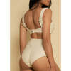 Added Coverage High Rise Bikini Bottom,Oat Texture - Two Pieces - 5