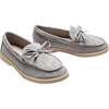 Suede Formal Dress Shoes, Gray - Slip Ons - 3