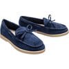 Suede Formal Dress Shoes, Navy - Slip Ons - 3