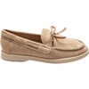 Suede Formal Dress Shoes, Beige - Slip Ons - 2