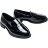 Patent Penny Loafers, Black - Slip Ons - 3