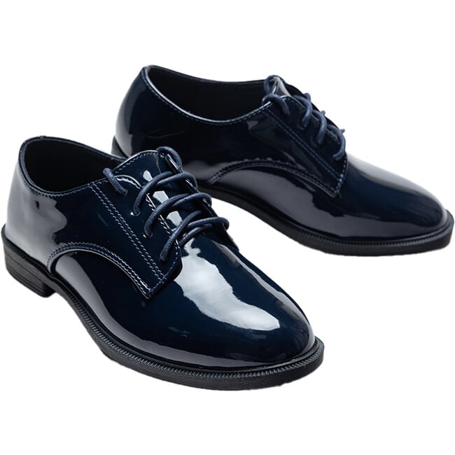 Oxford Laced Dress Shoes, Navy