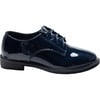 Oxford Laced Dress Shoes, Navy - Dress Shoes - 2