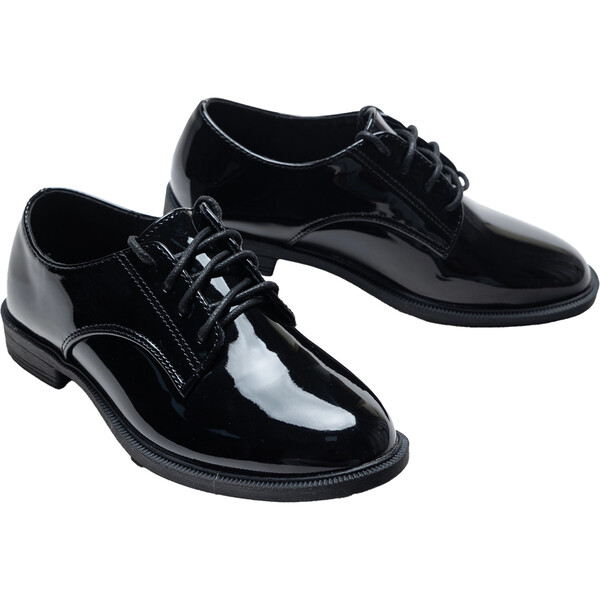 Oxford Laced Dress Shoes, Black - Moustache Shoes | Maisonette